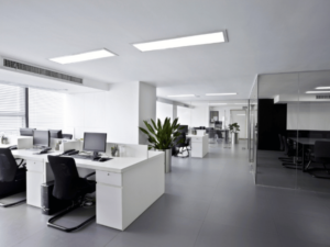 Modern office with energy efficient LED lighting | Falcon Energy