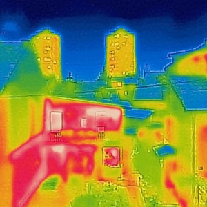 Thermal Performance Test on properties showing cold and warm spots