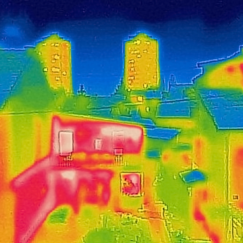 Thermal Performance Test on properties showing cold and warm spots