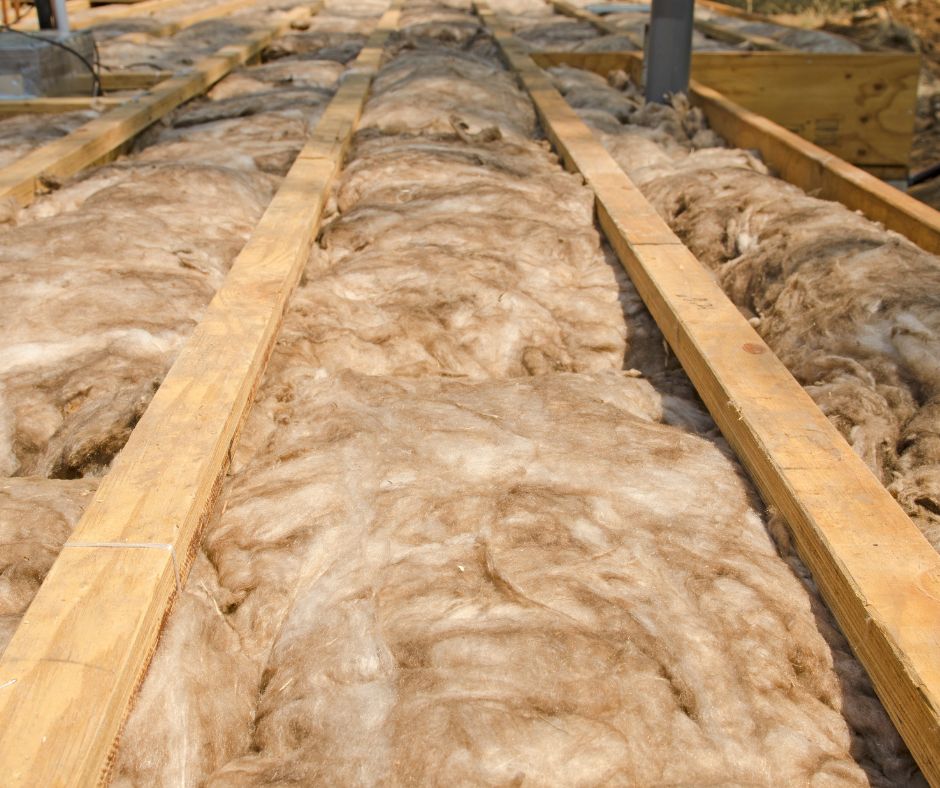 Insulation fitted in a loft space